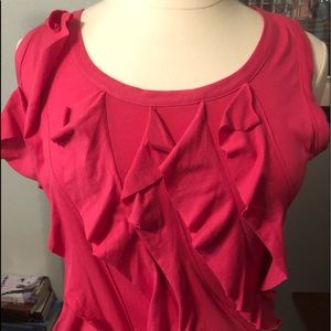 Red cute ruffles